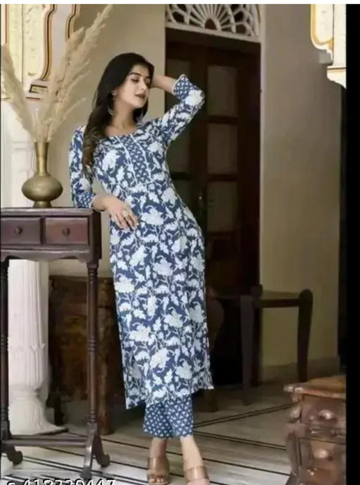 Women's Floral Round Kurta Sets