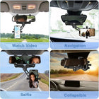 Phone Mount for Car, 2024 Upgraded Rear View Mirror Phone Holder, Universal Mount, Rotatable Phone Holder for Car Compatible