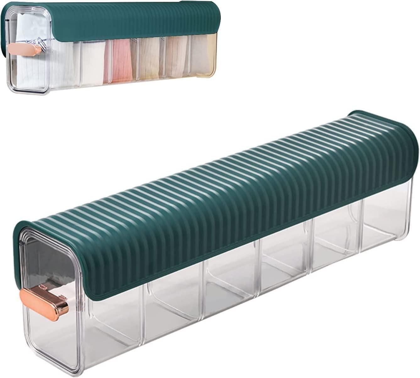 Space-Saving Wall-Mounted Transparent Drawer Organizer – Dust-Proof Storage Box for Underwear, Socks, and Stationery