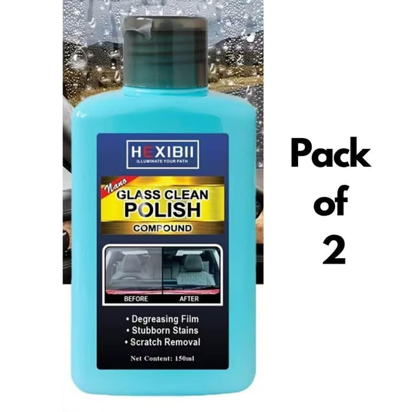 Glass Clean Polish Compound 150 ml each Pack of 2