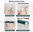 Space-Saving Wall-Mounted Transparent Drawer Organizer – Dust-Proof Storage Box for Underwear, Socks, and Stationery