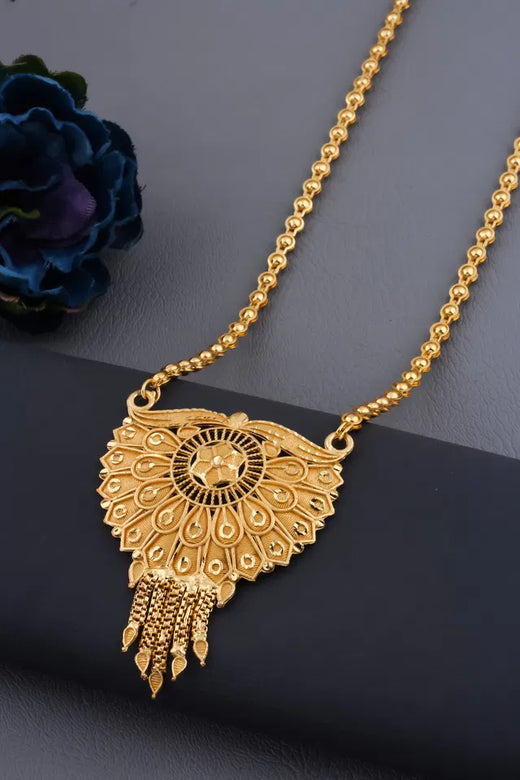 Gold Plated Pearl Mangalsutra Set