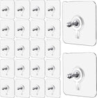 Wall Mount Screw Hooks for Kitchen Bathroom Bedroom Living Room 30 Pcs