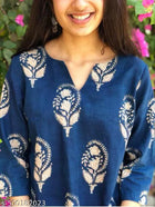 Trendy Block Print Women Kurtis