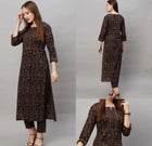 Cotton Blend Printed Kurti with Pant