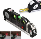 Multipurpose 4-in-1 Laser Level with 8ft Tape Measure – Precision Alignment Tool with Triple Level Bubbles & Standard/Metric Rulers